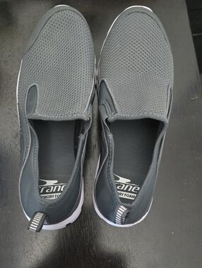 Gray Slip-On Memory Foam Loafers